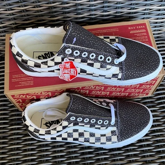 Vans Old Skool Confetti Black/True White MENS - Picture 3 of 16